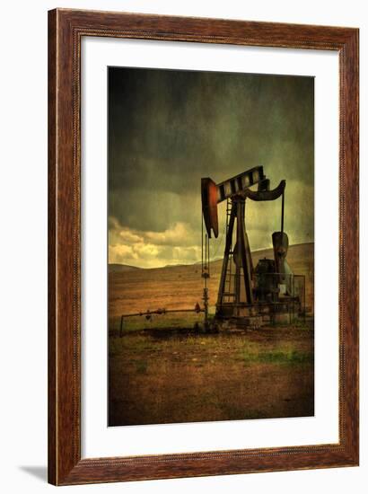 Classic Oil Rig, Central California-Vincent James-Framed Photographic Print