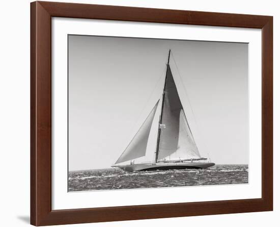 Classic racing sailboat-null-Framed Art Print