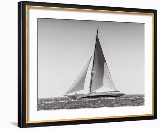 Classic racing sailboat-null-Framed Art Print