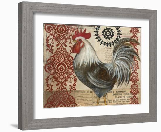 Classic Rooster II-Kimberly Poloson-Framed Art Print