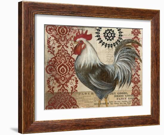 Classic Rooster II-Kimberly Poloson-Framed Art Print