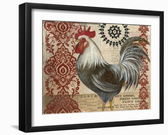 Classic Rooster II-Kimberly Poloson-Framed Art Print