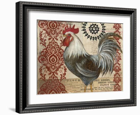 Classic Rooster II-Kimberly Poloson-Framed Art Print