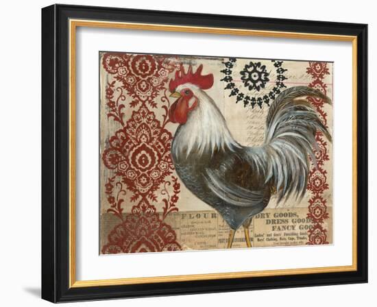 Classic Rooster II-Kimberly Poloson-Framed Art Print