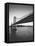 Classic San Francisco Bay Bridge in Black and White-null-Framed Premier Image Canvas