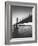 Classic San Francisco Bay Bridge in Black and White-null-Framed Photographic Print