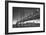 Classic San Francisco in Black and White, Bay Bridge at Night-Vincent James-Framed Photographic Print