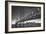 Classic San Francisco in Black and White, Bay Bridge at Night-Vincent James-Framed Photographic Print