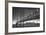 Classic San Francisco in Black and White, Bay Bridge at Night-Vincent James-Framed Photographic Print