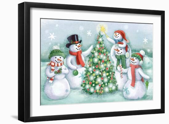 Classic Snowmen IV-Mary Urban-Framed Art Print