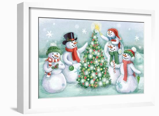 Classic Snowmen IV-Mary Urban-Framed Art Print