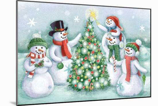 Classic Snowmen IV-Mary Urban-Mounted Art Print