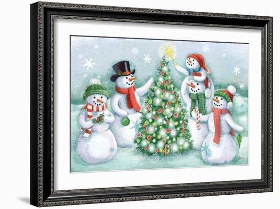 Classic Snowmen IV-Mary Urban-Framed Art Print