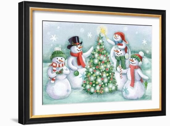 Classic Snowmen IV-Mary Urban-Framed Art Print
