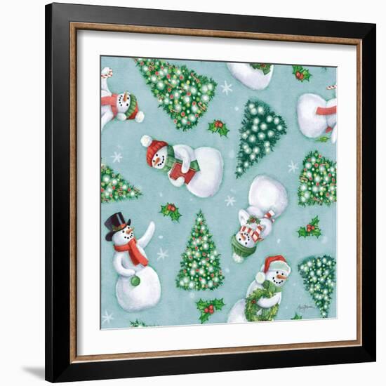 Classic Snowmen Step 01D-Mary Urban-Framed Art Print