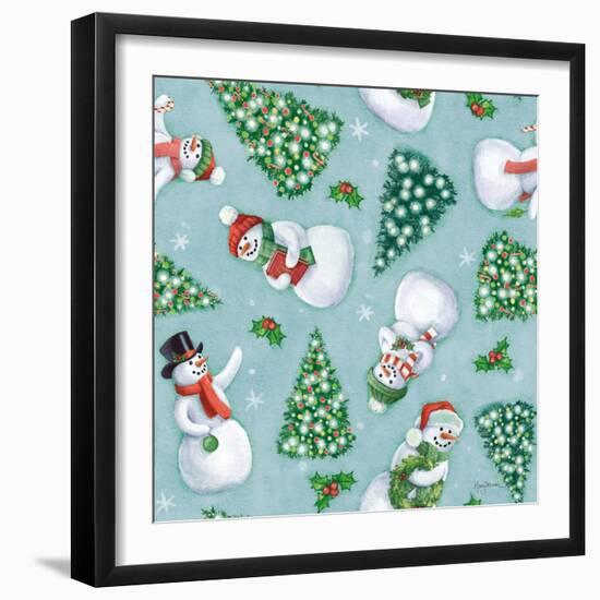 Classic Snowmen Step 01D-Mary Urban-Framed Art Print