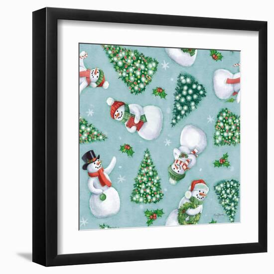 Classic Snowmen Step 01D-Mary Urban-Framed Art Print