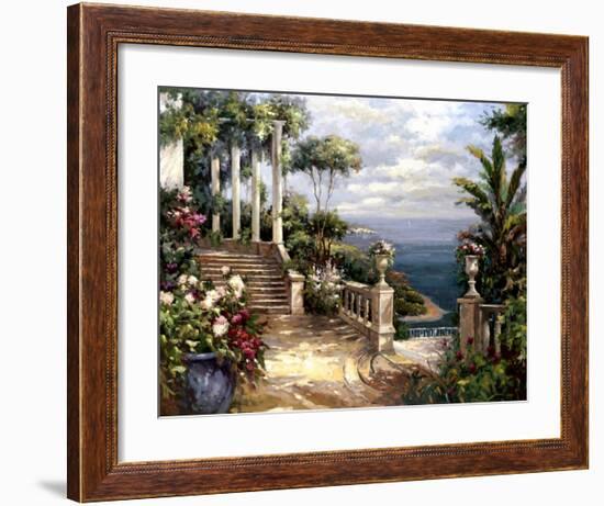 Classic Terrace View-Paline-Framed Art Print