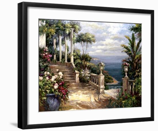Classic Terrace View-Paline-Framed Art Print