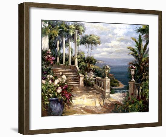 Classic Terrace View-Paline-Framed Art Print