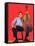 Classical Cellist Yo-Yo Ma Sitting with Cello in Smiling, Full Length Portrait-Ted Thai-Framed Premier Image Canvas