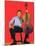 Classical Cellist Yo-Yo Ma Sitting with Cello in Smiling, Full Length Portrait-Ted Thai-Mounted Premium Photographic Print