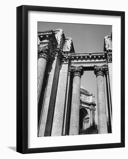 Classical Columns of the Palace of the Legion of Honor in Golden Gate Park-Walker Evans-Framed Photographic Print