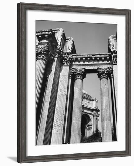 Classical Columns of the Palace of the Legion of Honor in Golden Gate Park-Walker Evans-Framed Photographic Print