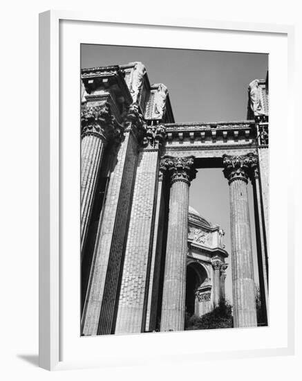 Classical Columns of the Palace of the Legion of Honor in Golden Gate Park-Walker Evans-Framed Photographic Print