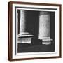 Classical Doric Column in Interior of Penn Station-Walker Evans-Framed Photographic Print