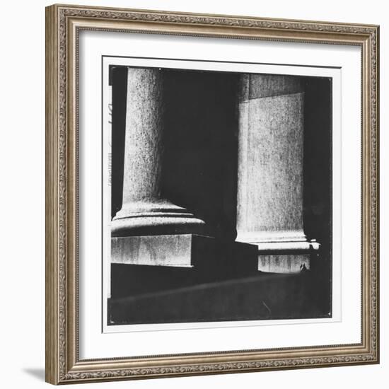 Classical Doric Column in Interior of Penn Station-Walker Evans-Framed Photographic Print