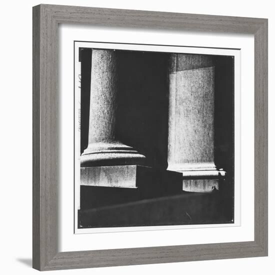 Classical Doric Column in Interior of Penn Station-Walker Evans-Framed Photographic Print