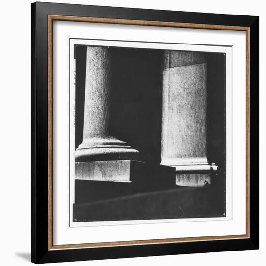 Classical Doric Column in Interior of Penn Station-Walker Evans-Framed Photographic Print