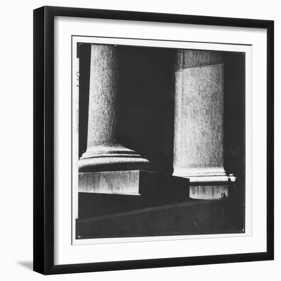 Classical Doric Column in Interior of Penn Station-Walker Evans-Framed Photographic Print