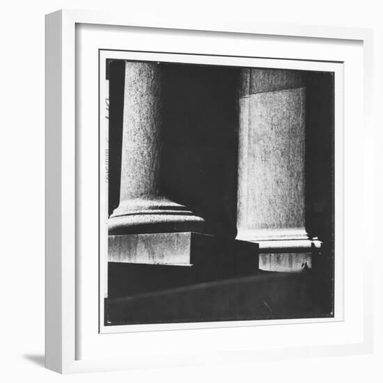 Classical Doric Column in Interior of Penn Station-Walker Evans-Framed Photographic Print