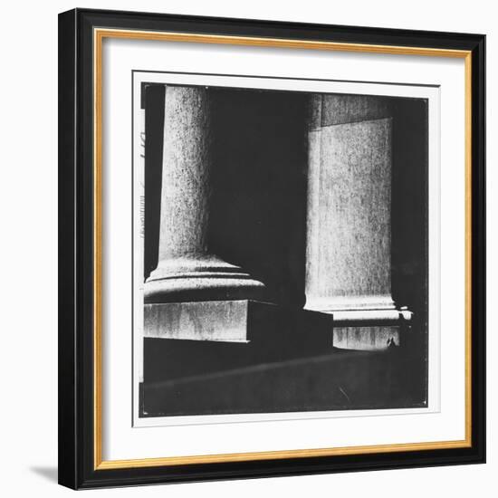 Classical Doric Column in Interior of Penn Station-Walker Evans-Framed Photographic Print