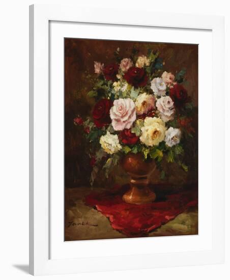 Classical Flower Arrangement-Janek-Framed Art Print