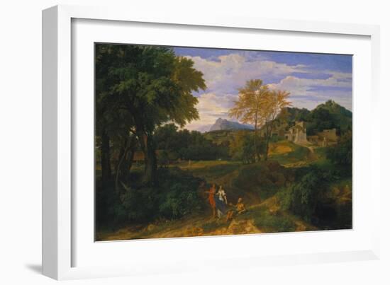 Classical Landscape, Probably 1660s-Jean-François Millet-Framed Giclee Print