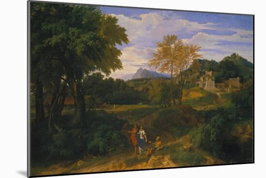Classical Landscape, Probably 1660s-Jean-François Millet-Mounted Giclee Print