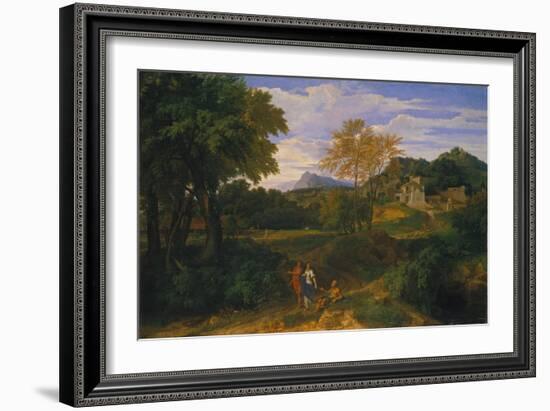 Classical Landscape, Probably 1660s-Jean-François Millet-Framed Giclee Print