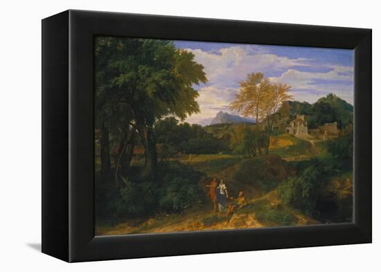 Classical Landscape, Probably 1660s-Jean-François Millet-Framed Premier Image Canvas