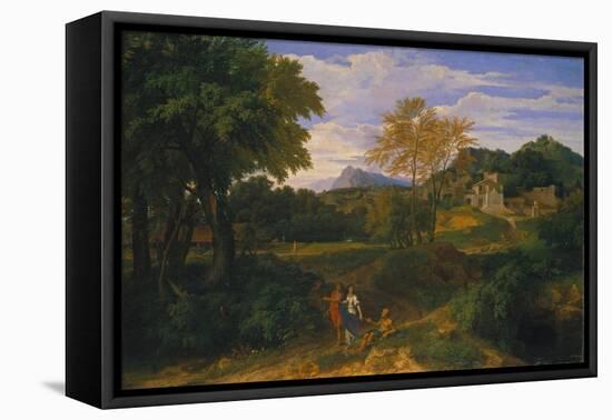 Classical Landscape, Probably 1660s-Jean-François Millet-Framed Premier Image Canvas