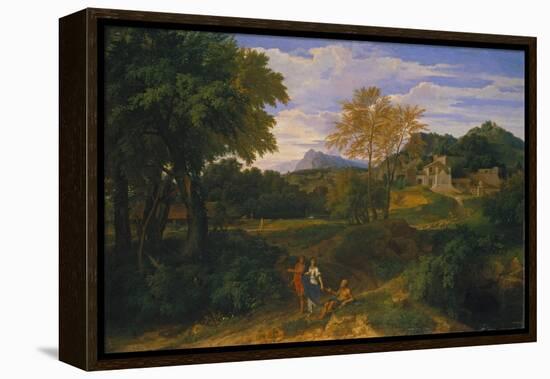 Classical Landscape, Probably 1660s-Jean-François Millet-Framed Premier Image Canvas