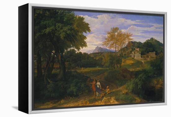 Classical Landscape, Probably 1660s-Jean-François Millet-Framed Premier Image Canvas