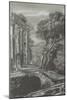 Classical Landscape Triptych I-Naomi McCavitt-Mounted Art Print