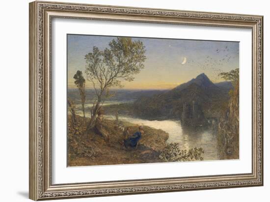Classical River Scene-Samuel Palmer-Framed Art Print