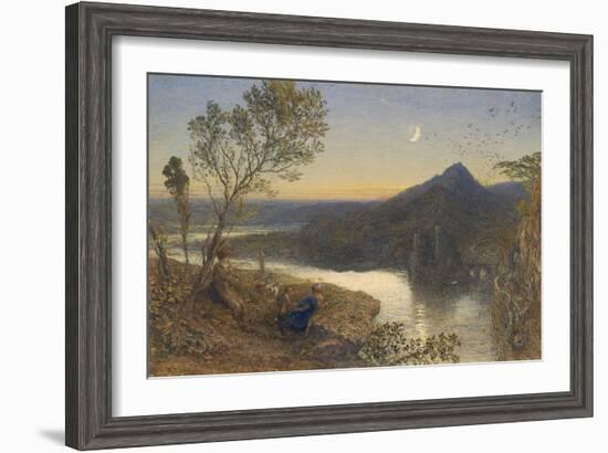 Classical River Scene-Samuel Palmer-Framed Art Print