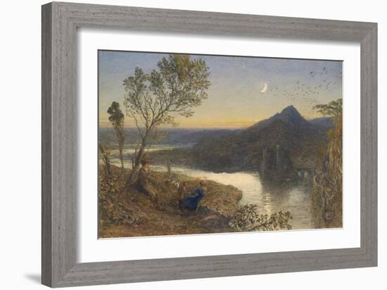 Classical River Scene-Samuel Palmer-Framed Art Print