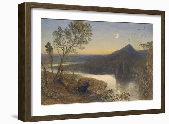 Classical River Scene-Samuel Palmer-Framed Art Print