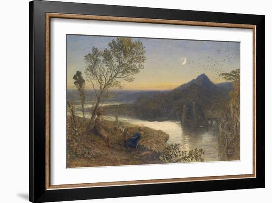 Classical River Scene-Samuel Palmer-Framed Art Print